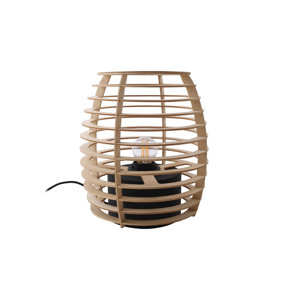 Lampe à poser en bois moderne, Ediz