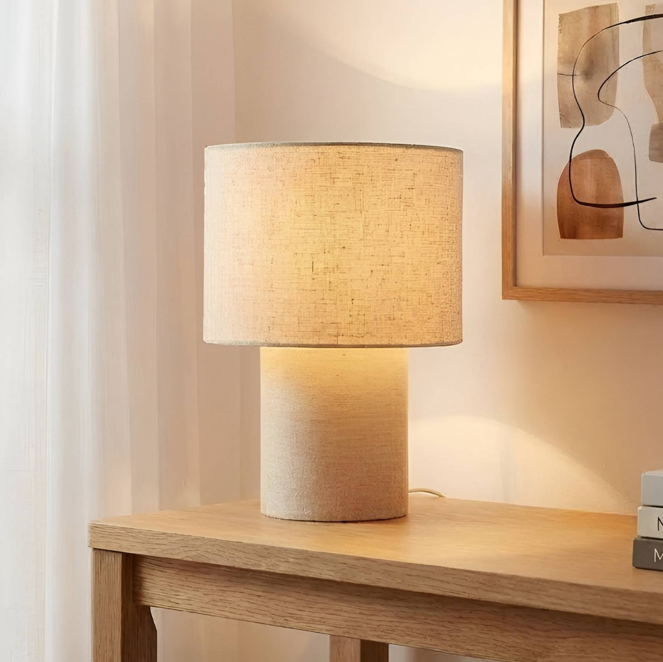 Lampe à poser en textile scandinave, Elfie