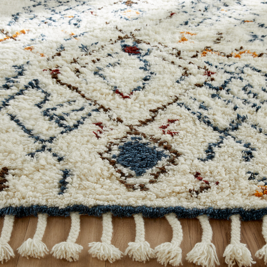 Tapis berbère épais en laine, tissé main, Naroun