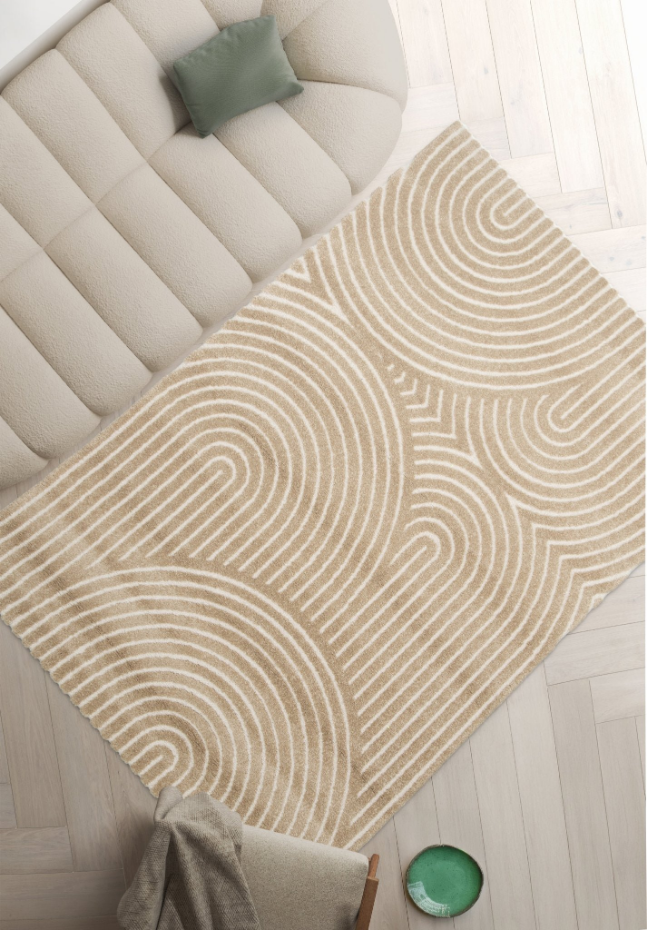 Tapis à relief doux et élégant GROOVE