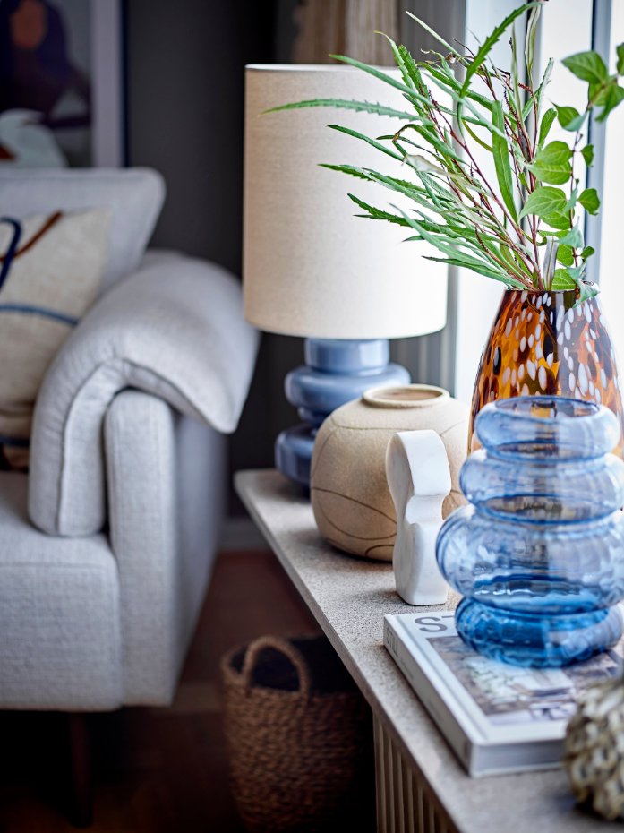Lampe de table en verre Fabiola