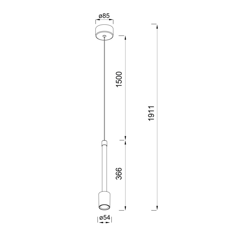 Suspension en métal design, D.5.4 , FUGAZ