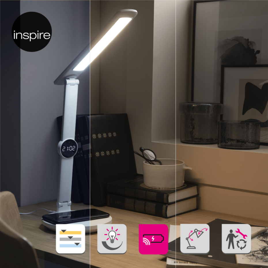 Lampe de bureau en plastique, ALEX PLUS