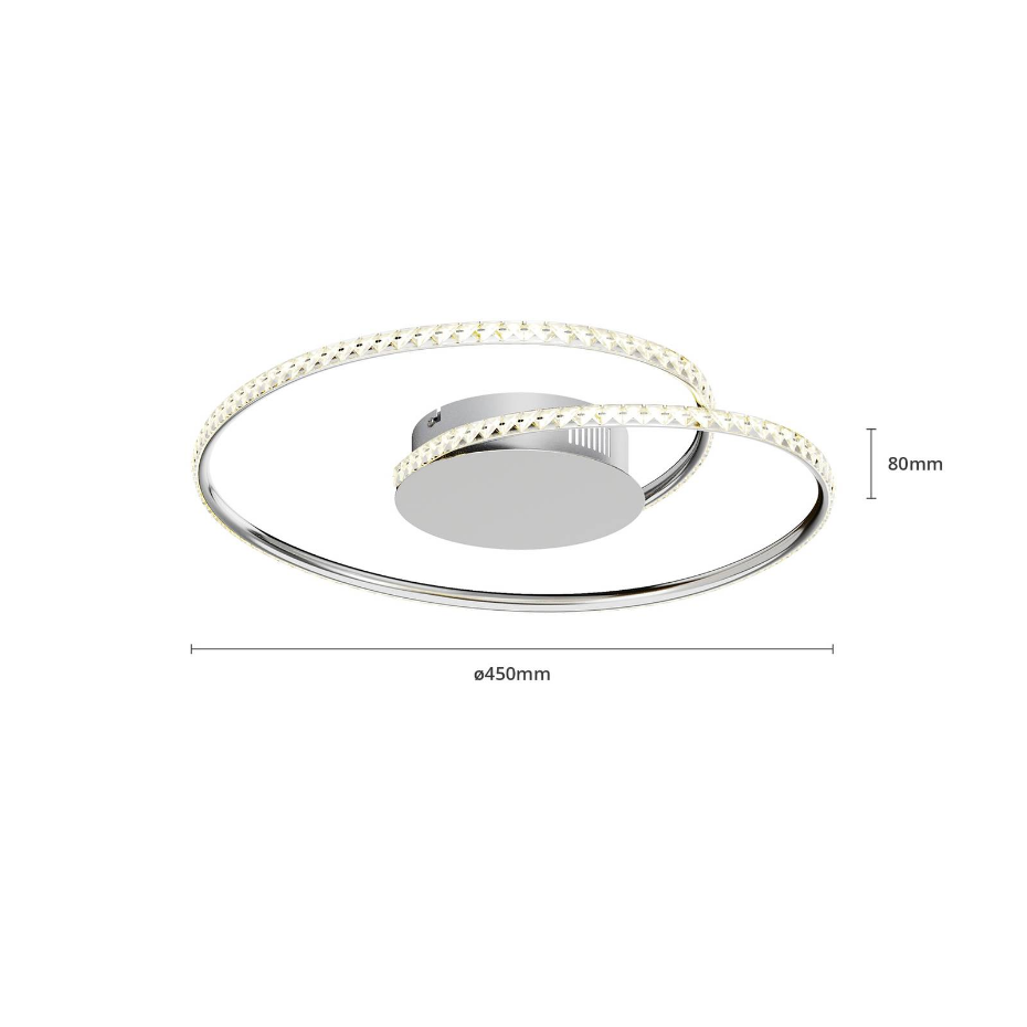Plafonnier en métal moderneLED, Joline