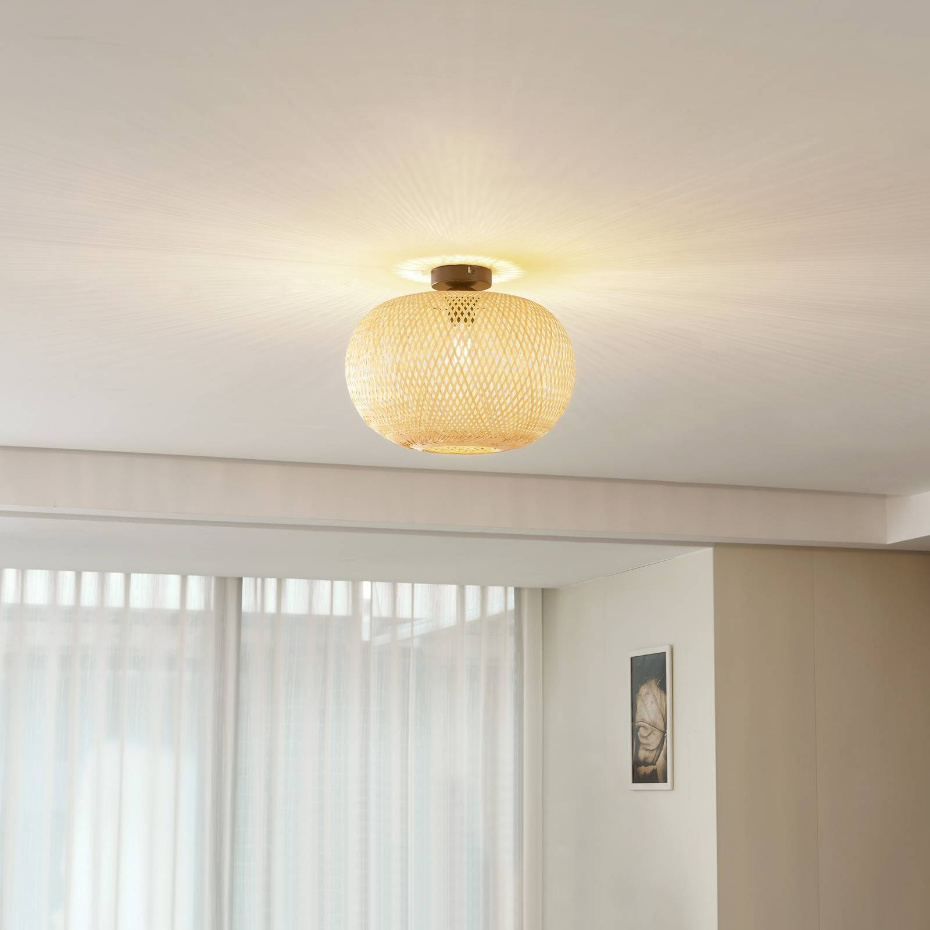 Plafonnier en bambou traditionnel, Kessia