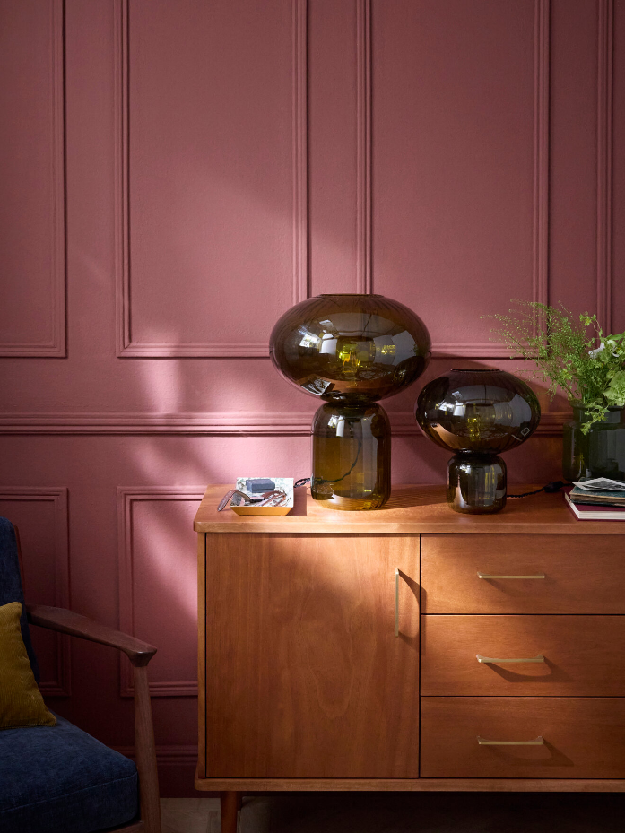 Lampe Martin en verre ciselé L