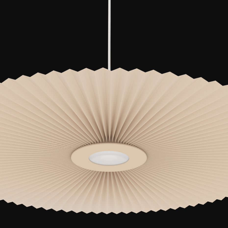 Suspension plafonnier plissée 90 cm, CARMEN