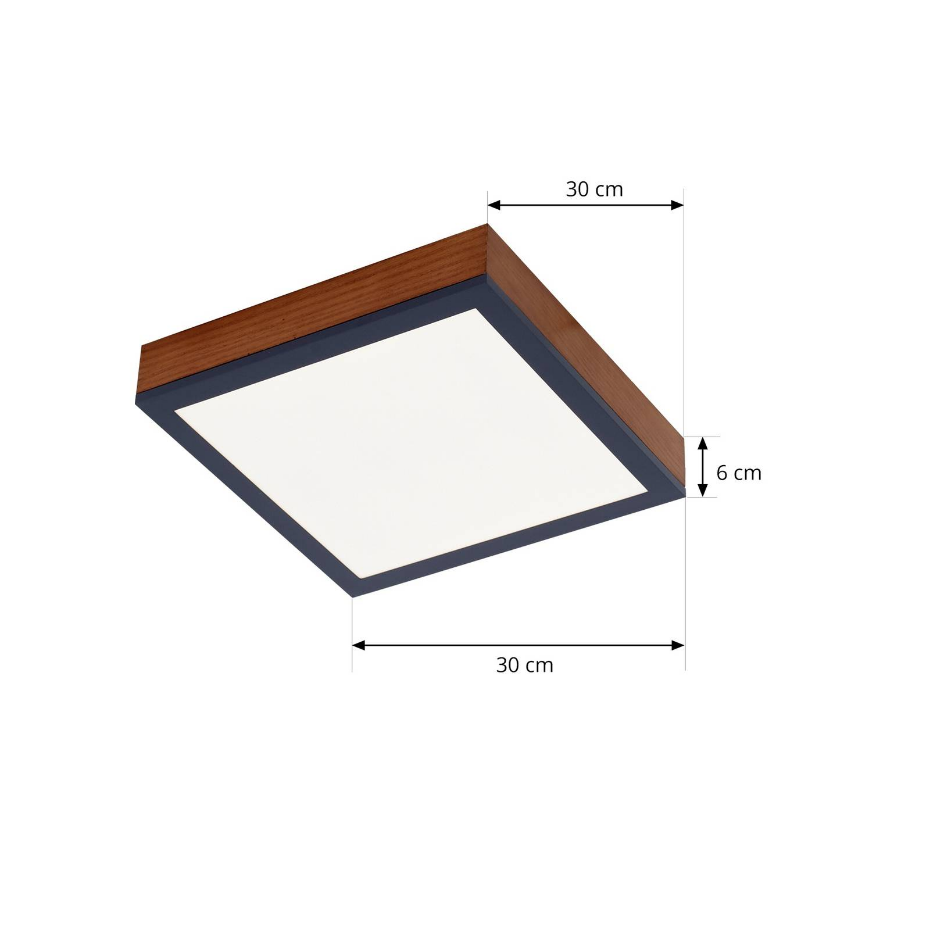 Plafonnier en bois moderneLED, Laviona