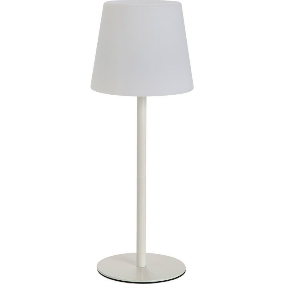 Lampe de table LED en métal sans fil format rond