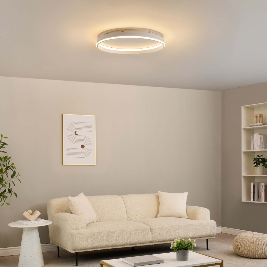 Grand plafonnier LED avec télécommande - SOLÉANE