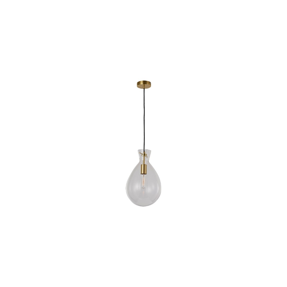 Suspension goutte verre clair - GABRIELA