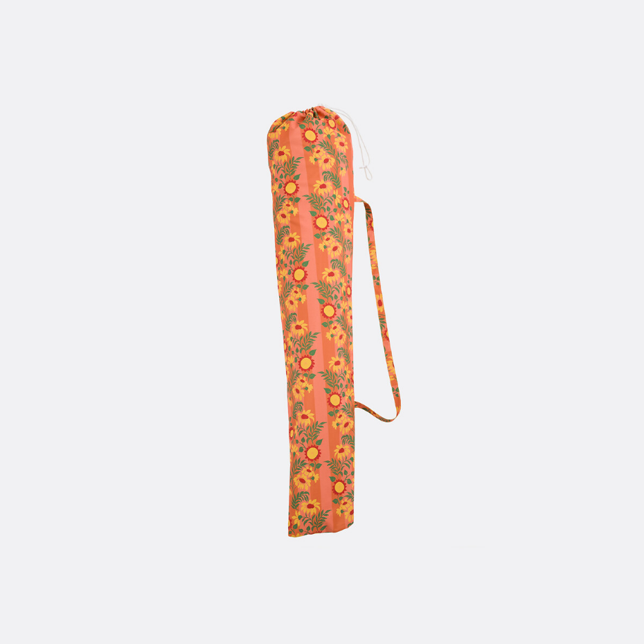 Parasol à franges, tissu avec motif fleurs, VALERIA