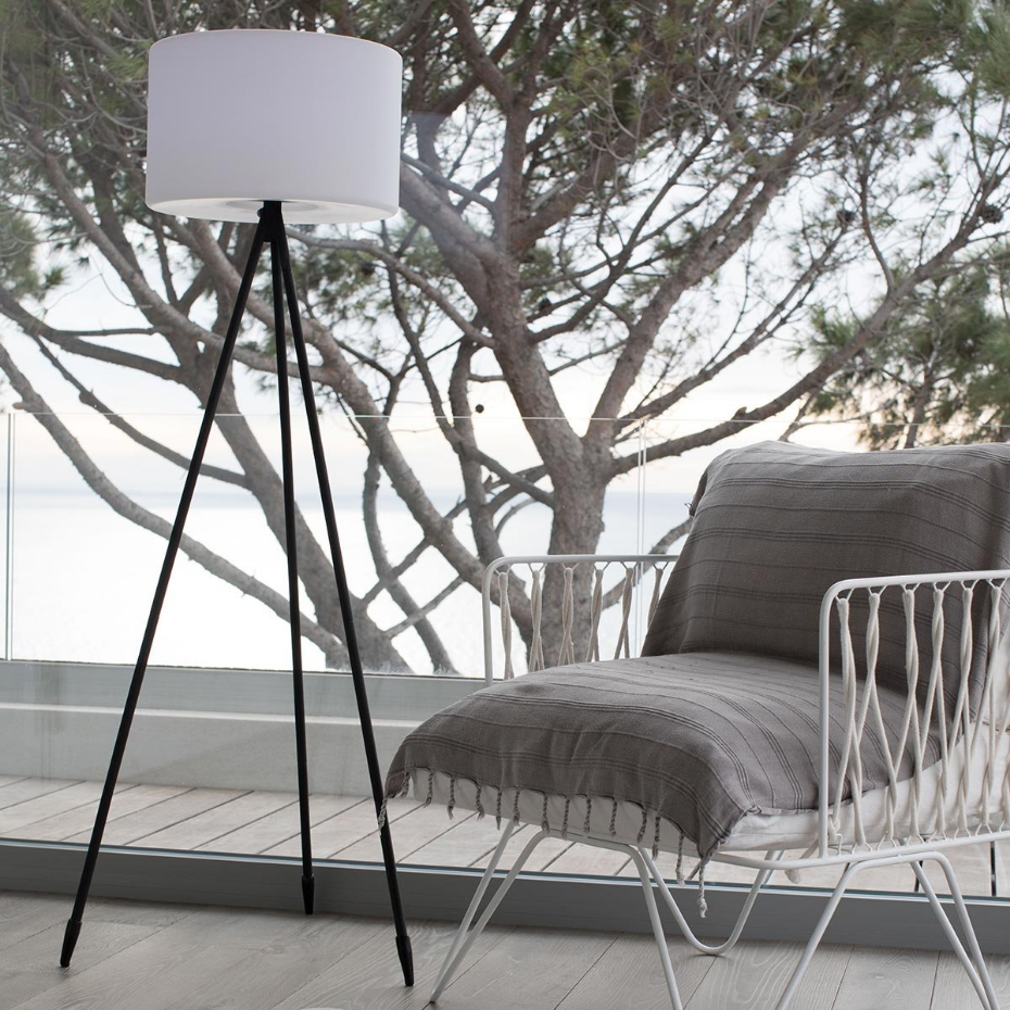 Lampadaire d'extérieur sans fil TAMBOURY RGB H150cm