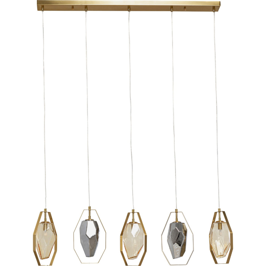 Suspension en verre et acier, DIAMOND FEVER