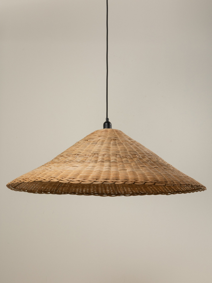 Suspension chapeau en rotin Chehoma