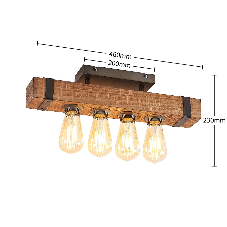 Plafonnier en bois traditionnel, Sverina
