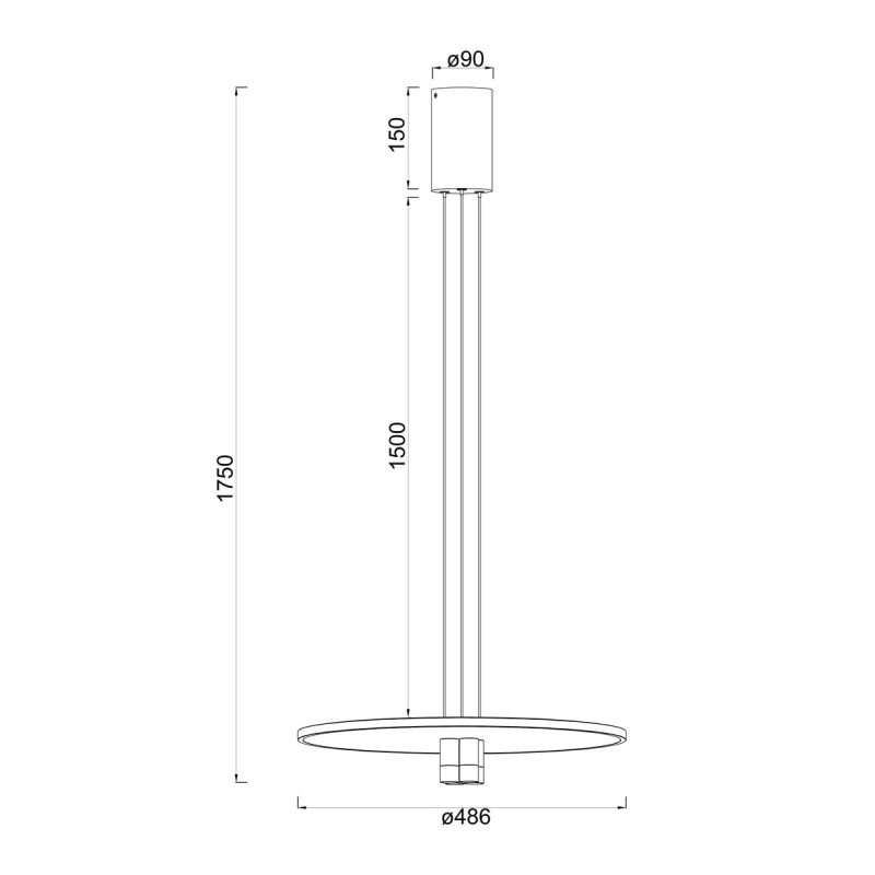 Suspension en métal design, D.48.6 , NOMADA