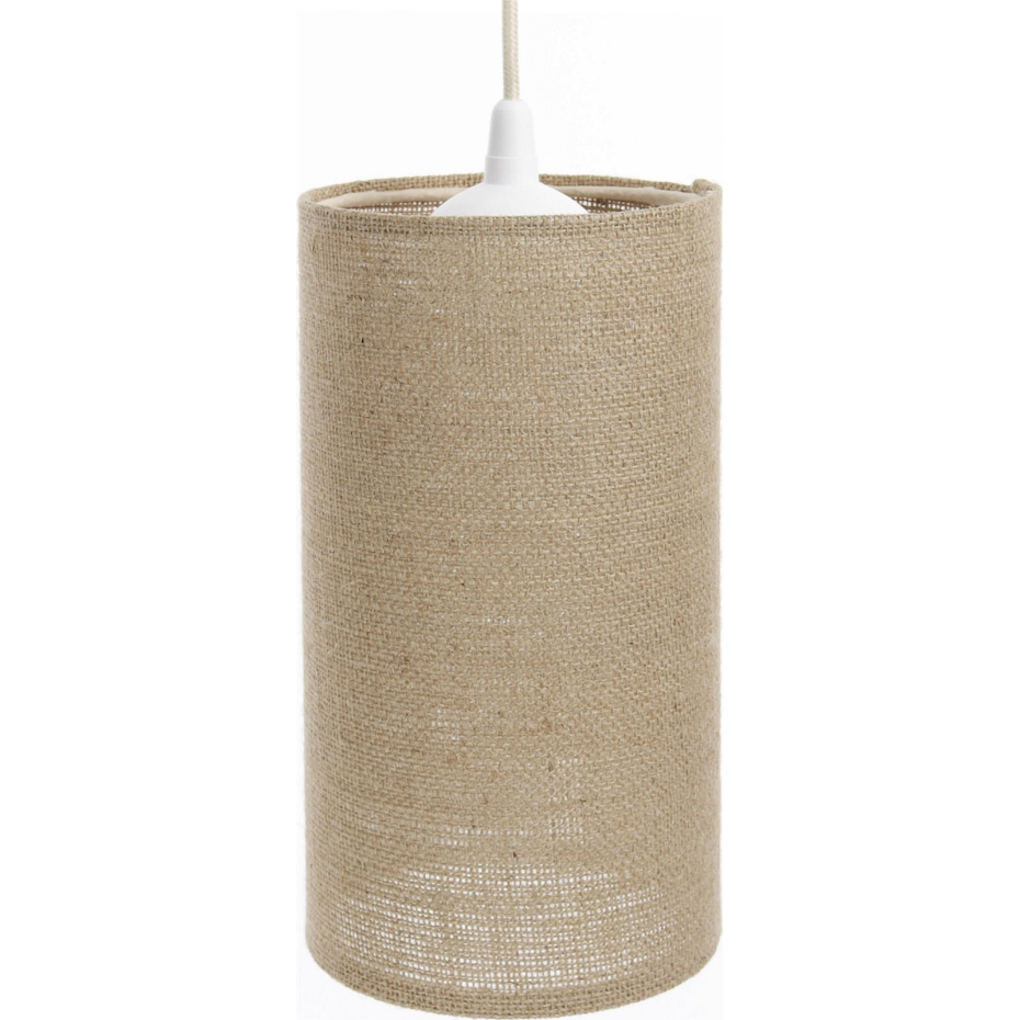 Suspension en lin rond Boho Elegant