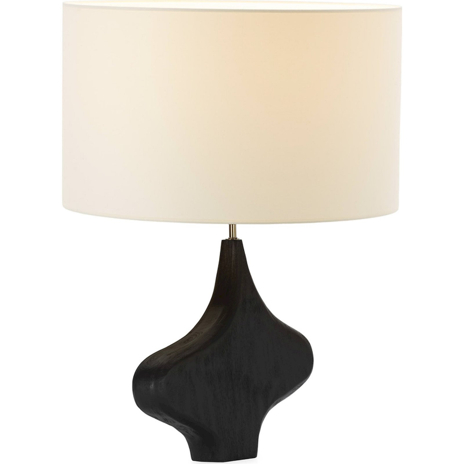 Lampe de table rectangulaire en bois de manguier