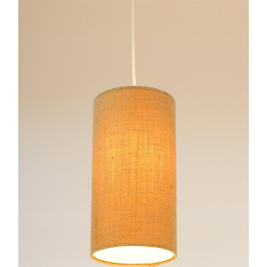 Suspension en lin rond Boho Elegant