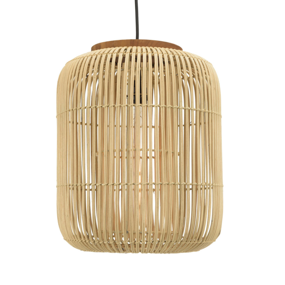 Suspension en rotin allongée 35cm FOLELLI