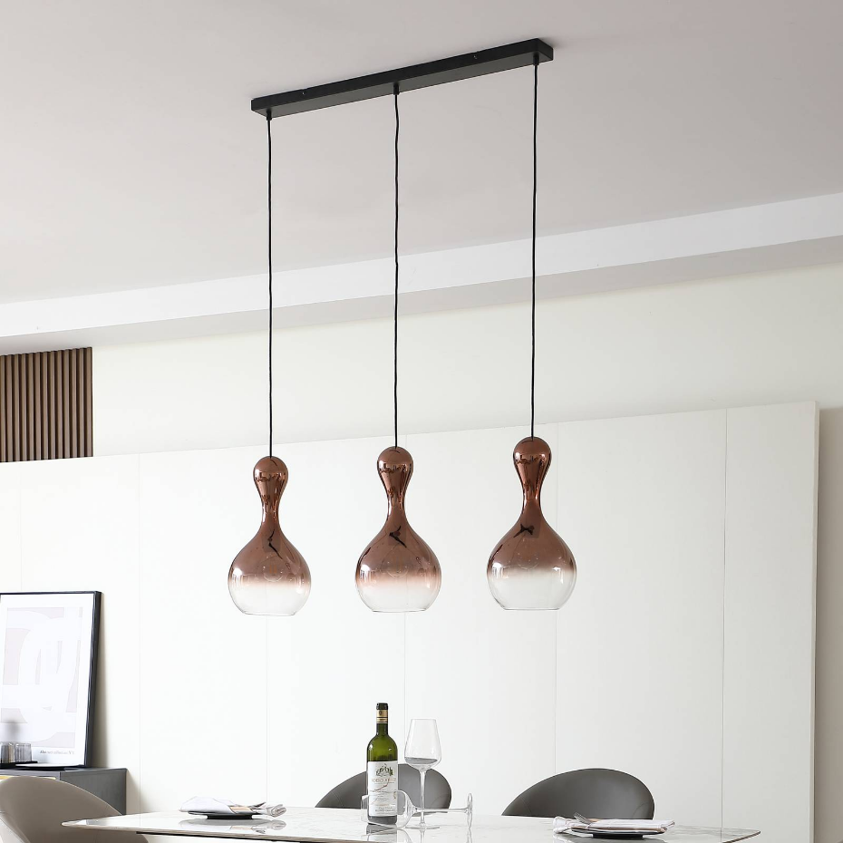 Suspension en verre moderne, Lyrisa