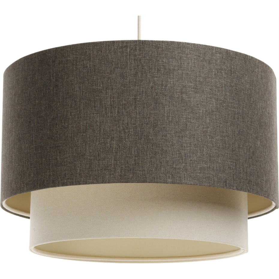 Suspension ronde en tissu style boho elegant
