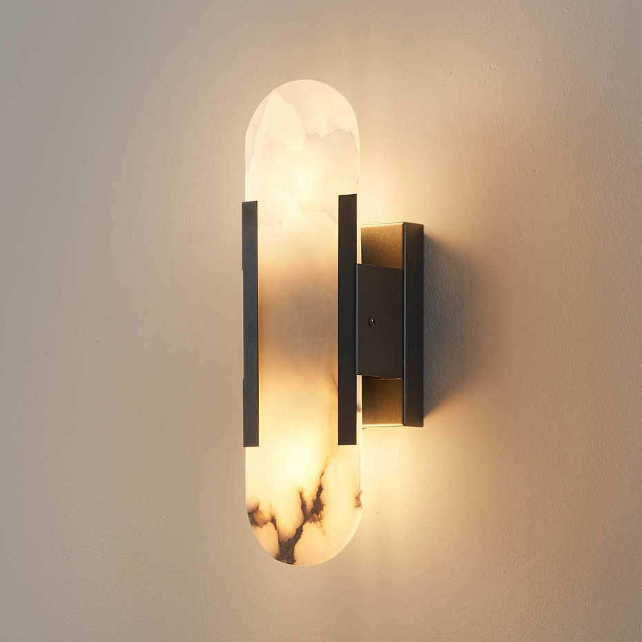 Applique LED marbre opale naturel - ENOLA
