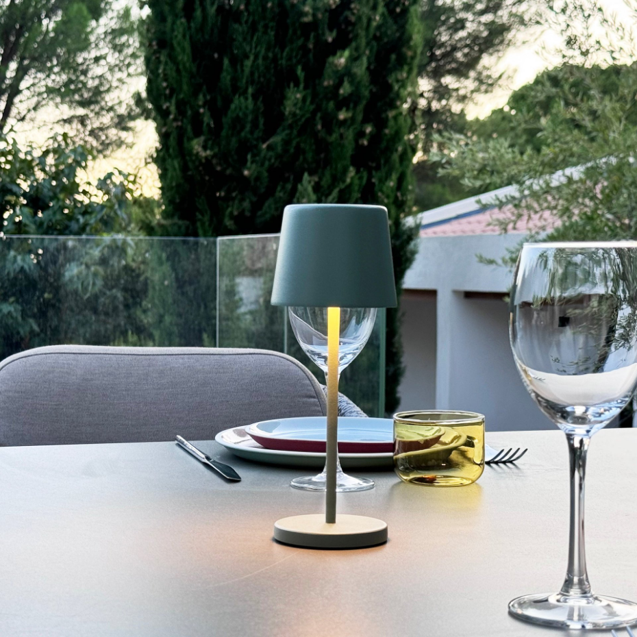 Lampe de table sans fil MINI KELLY Vert H22cm