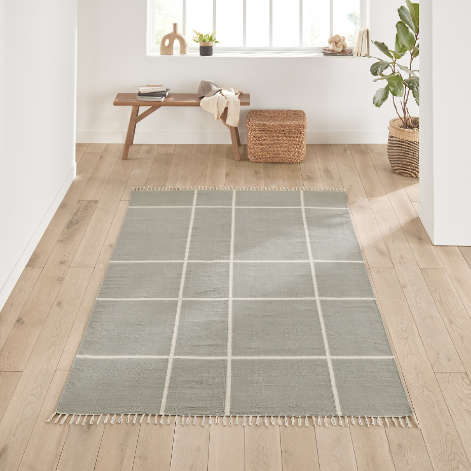 Tapis tissé plat en coton, Corey