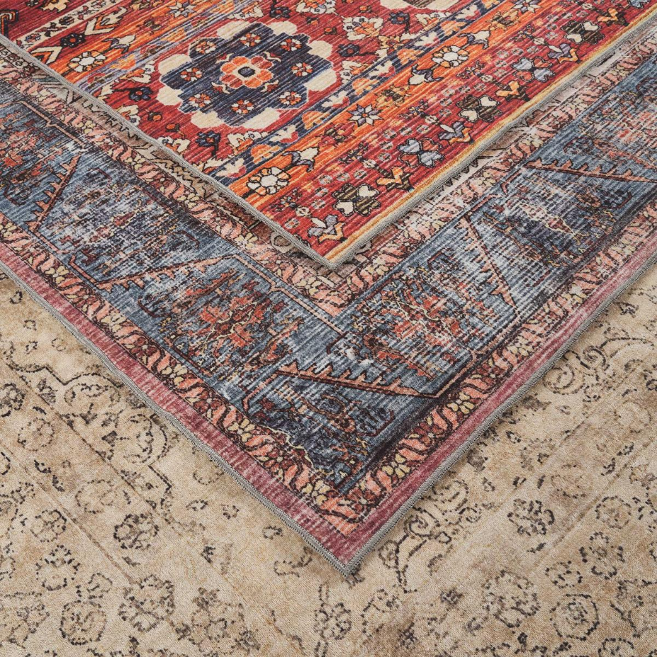 Tapis d'orient kilim authentique, structure tissée, LYN11 VINTAGE B élégant