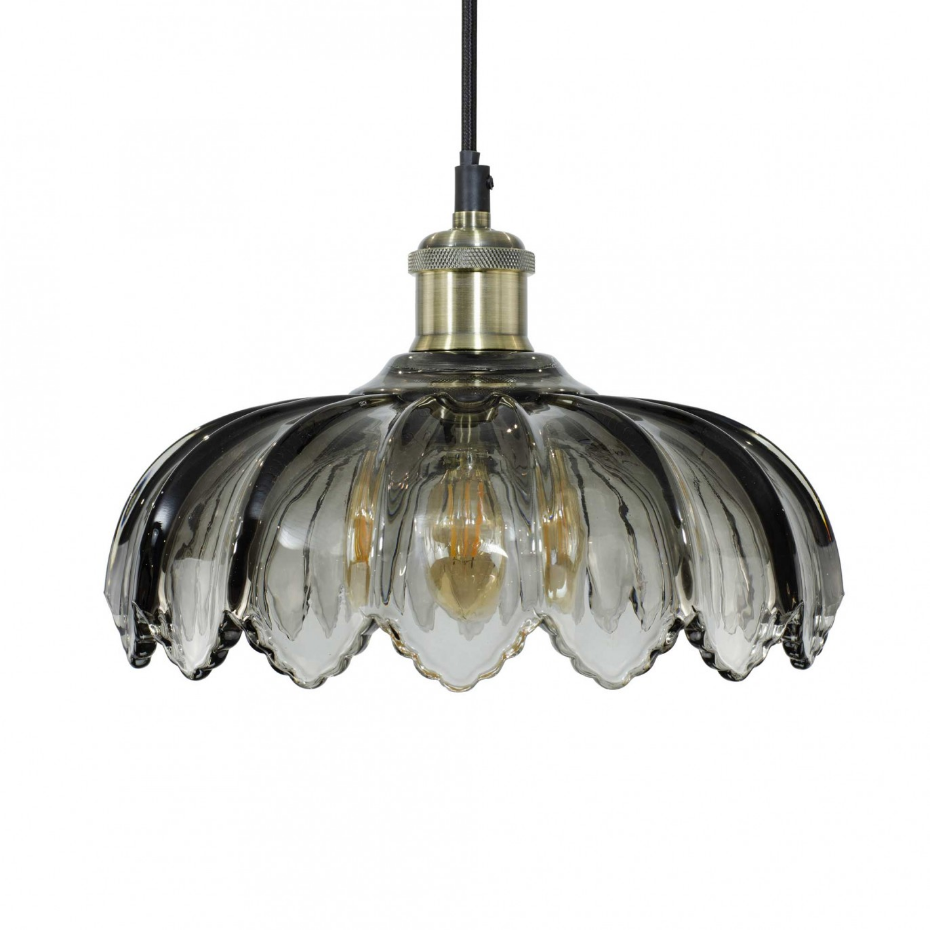 Suspension fleur en verre Ø26 cm, Pétale