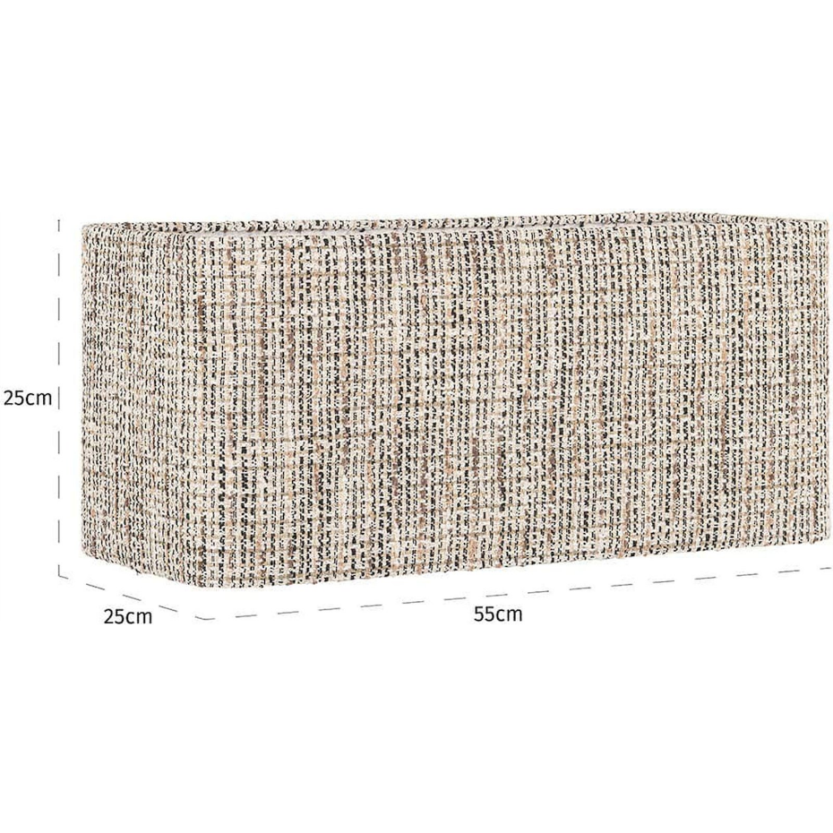 Abat-jour rectangulaire tissé en polyester