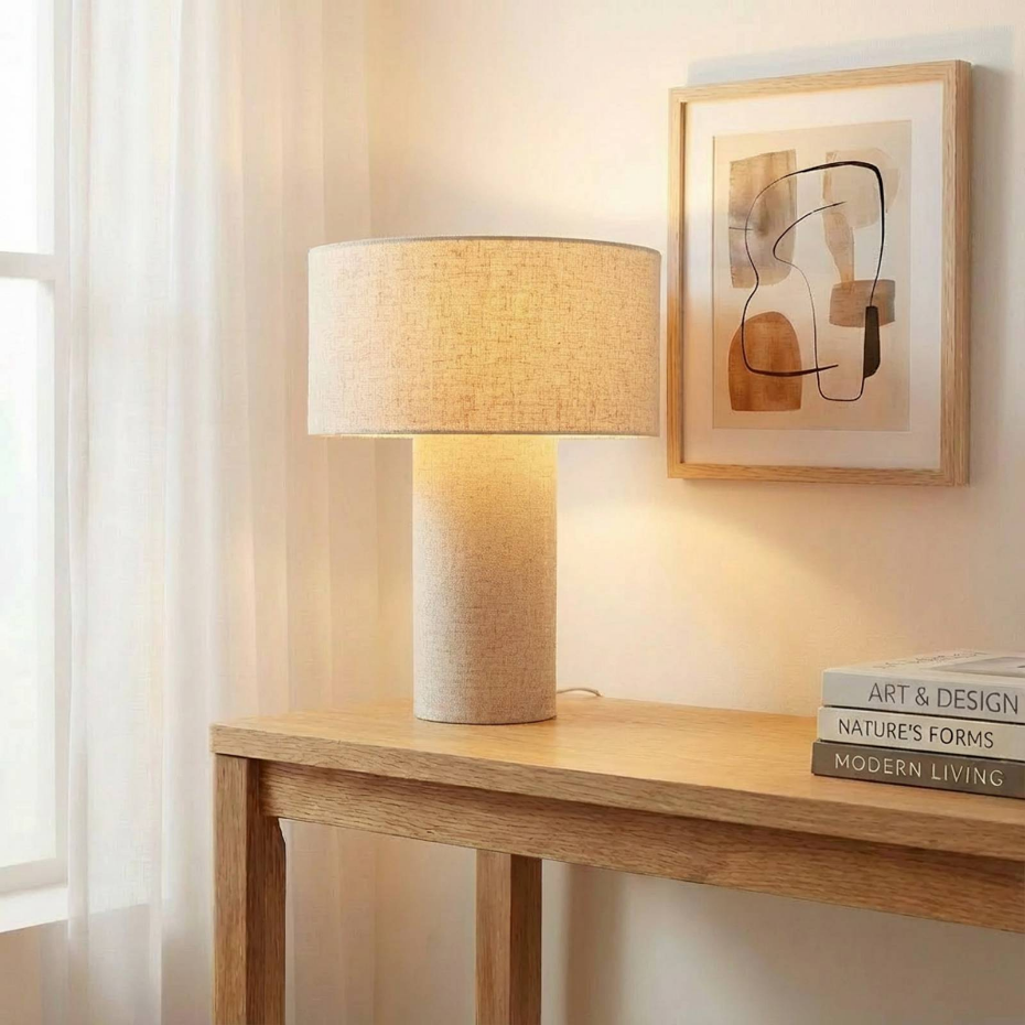 Lampe à poser en textile scandinave, Elfie