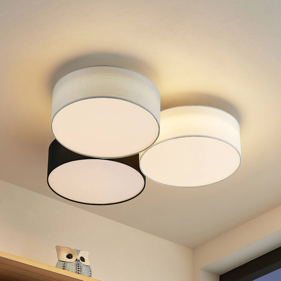 Plafonnier en textile moderneLED, Janita