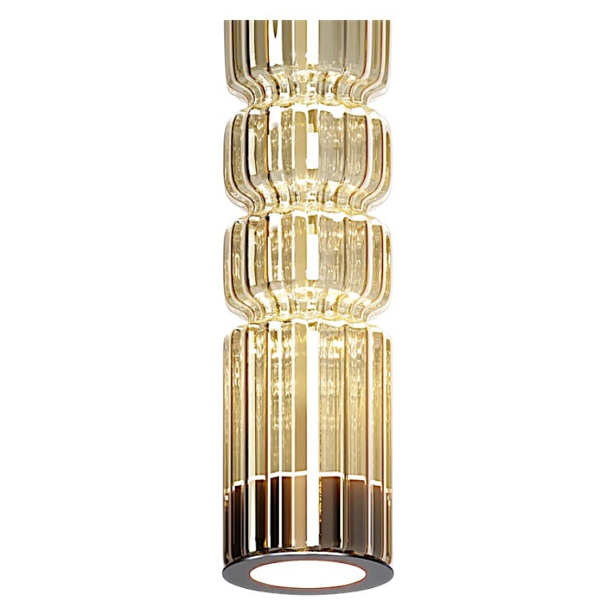Suspension LED, tube en verre SOLANA
