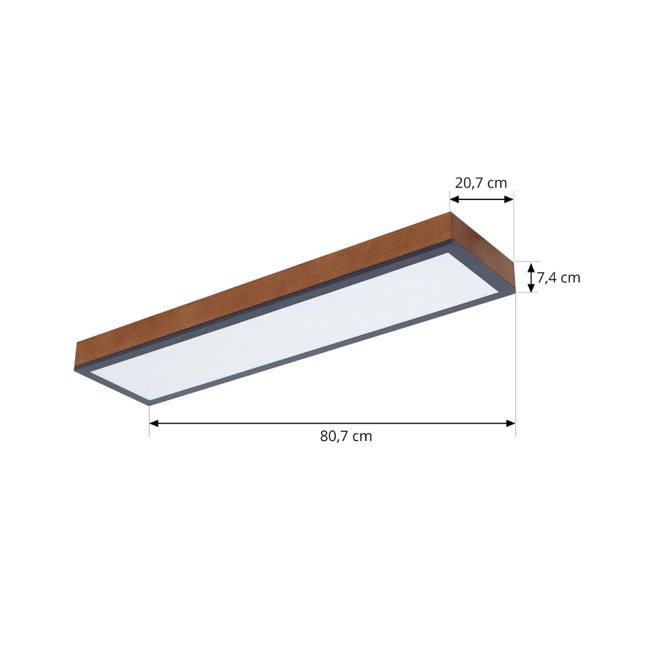 Plafonnier en bois moderneLED, Laviona