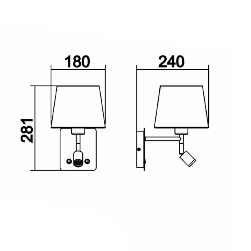 Applique Tête De Lit Blanche Lampe Et Liseuse Room2 Usb