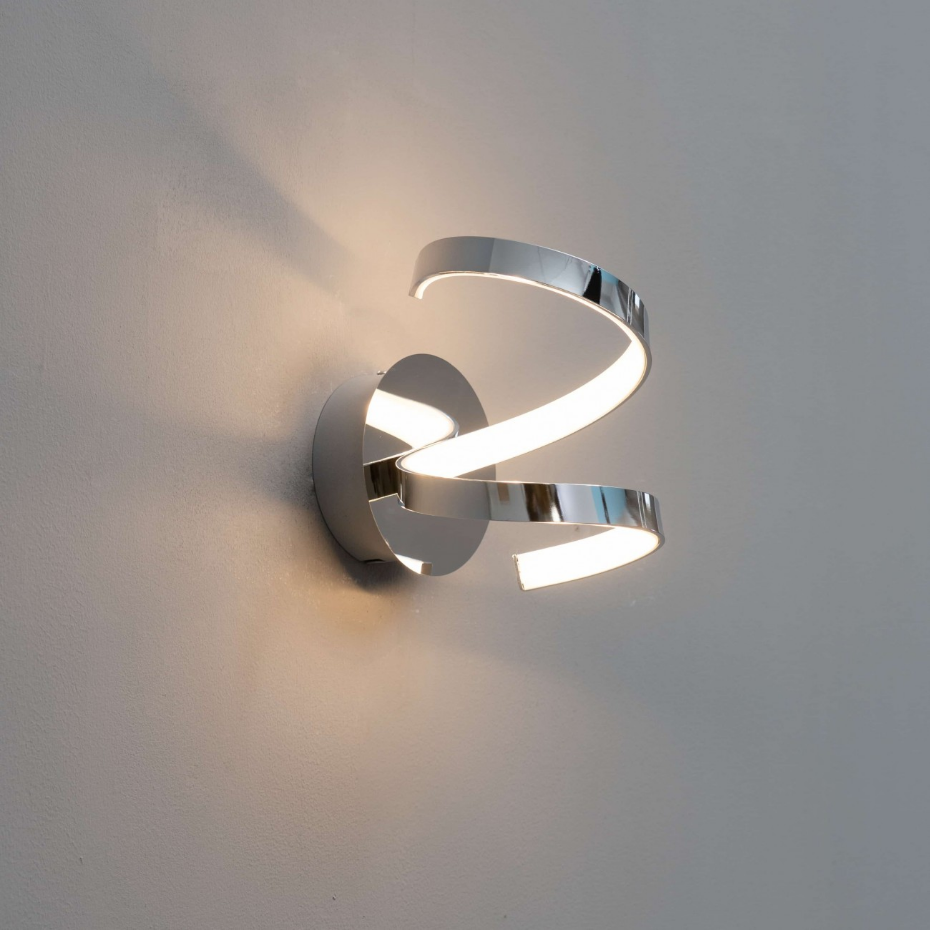 Applique spirale chromée LED - FILM