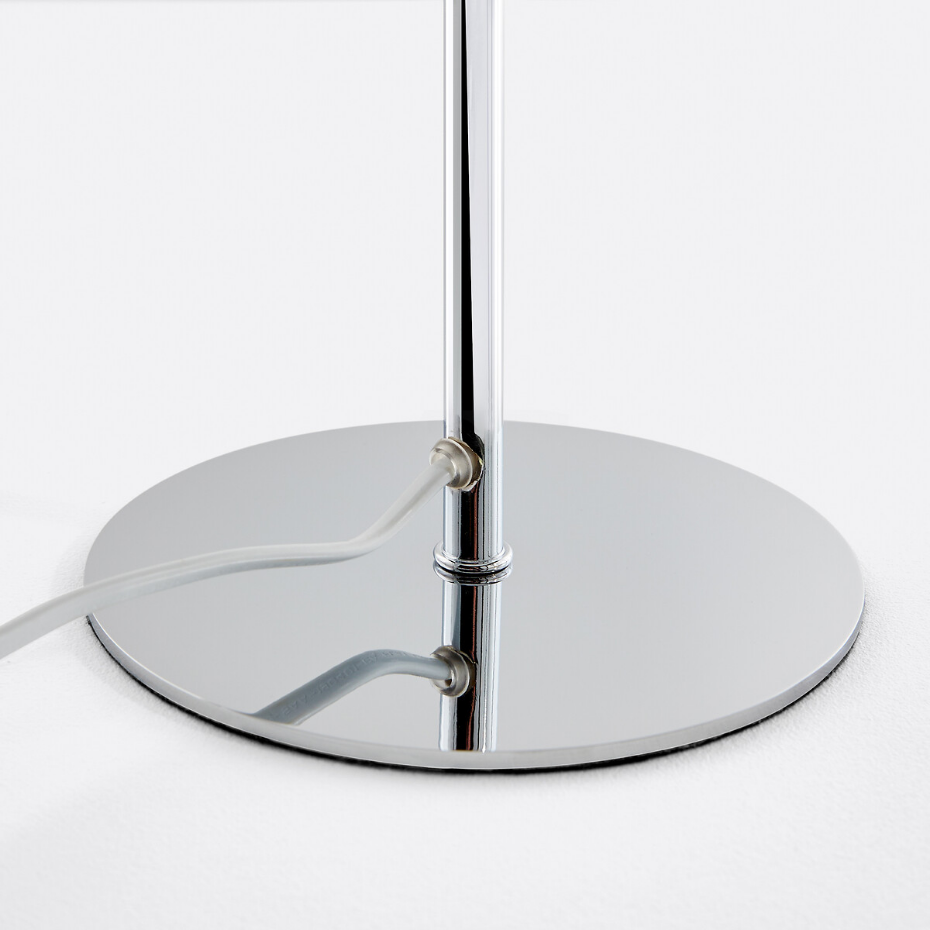 Lampe à poser champignon en métal fer chrome, Capi