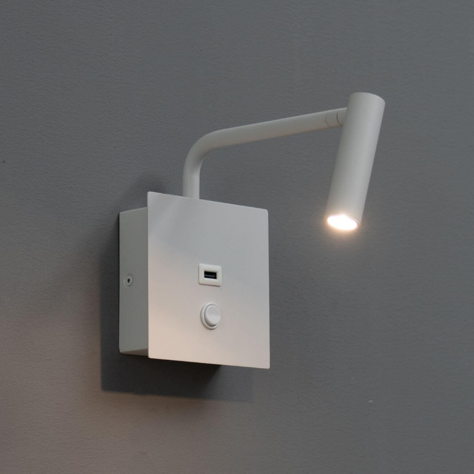 Liseuse murale LED USB intégrée - MIAMI
