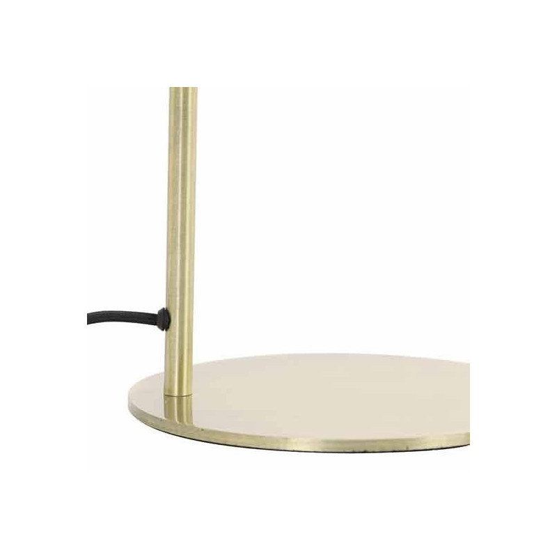 Lampe à Poser Karel Verre Fume laiton patiné