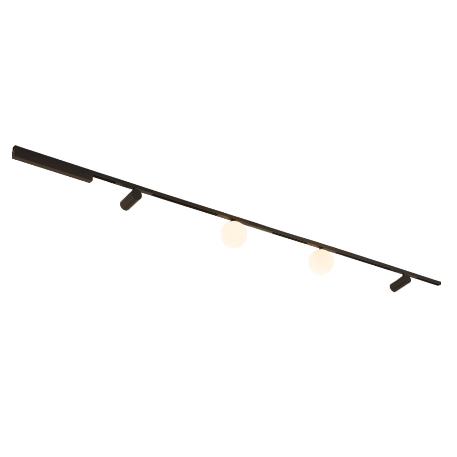 Kit 2 rails LED 2 spots + 2 boules - LYNE