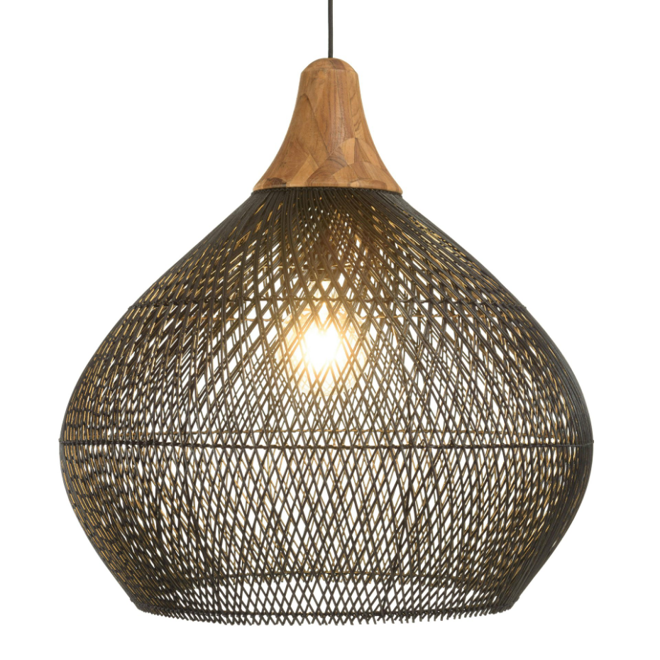 Suspension boule en rotin 68 cm FOLELLI