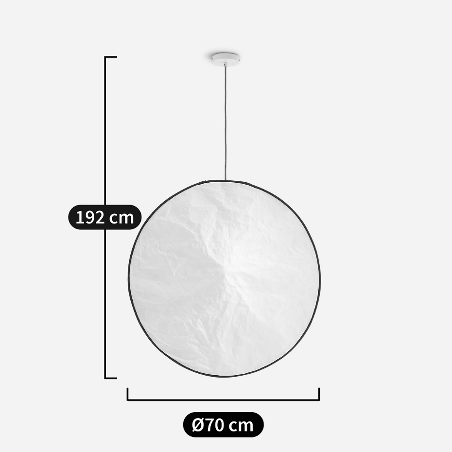 Suspension en Tyvek®, Ø 70 cm, Moon