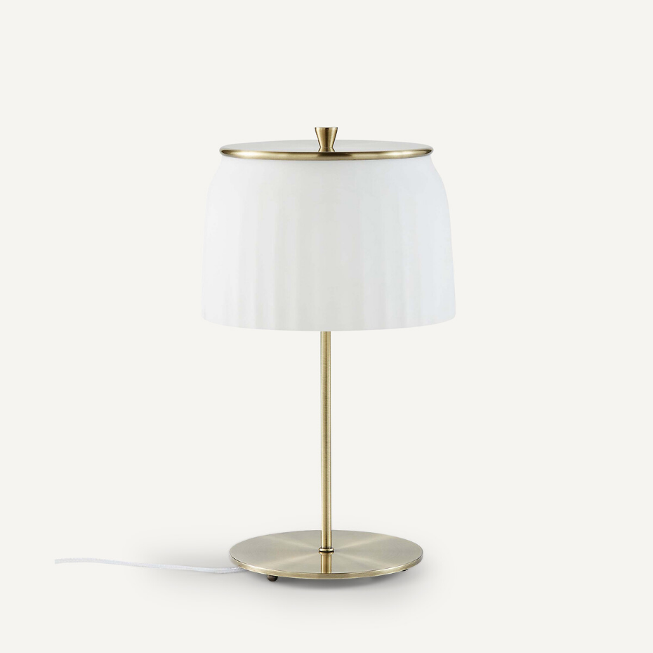 Lampe sur pied opaline Canelé