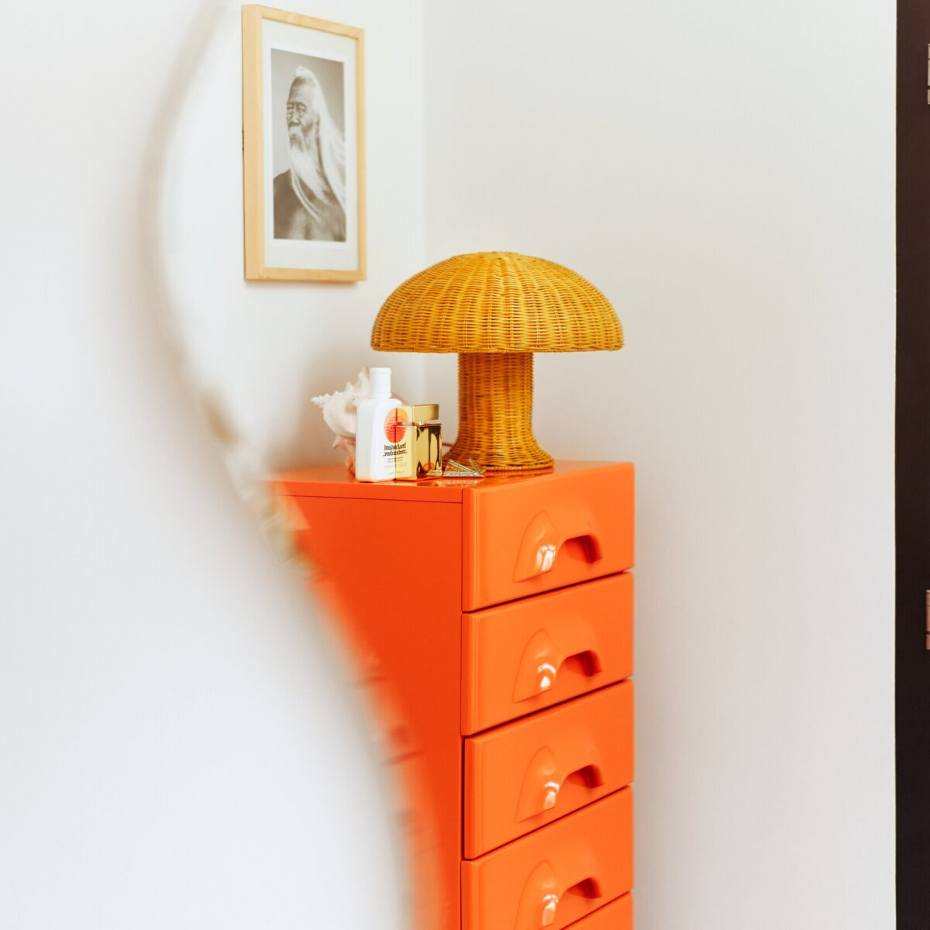 Lampe à poser rotin