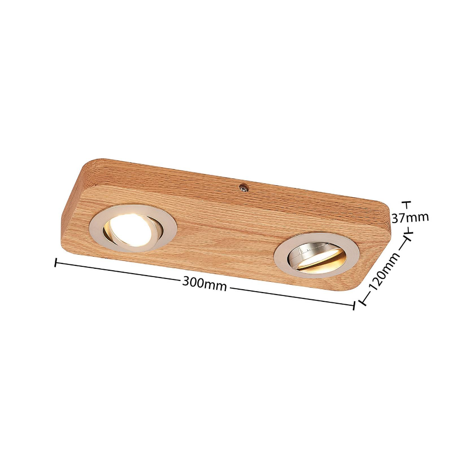 Plafonnier en bois moderneLED, Mikari