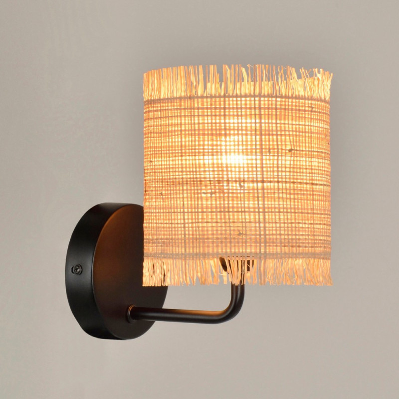 Applique Antoni Metal Noir Raphia