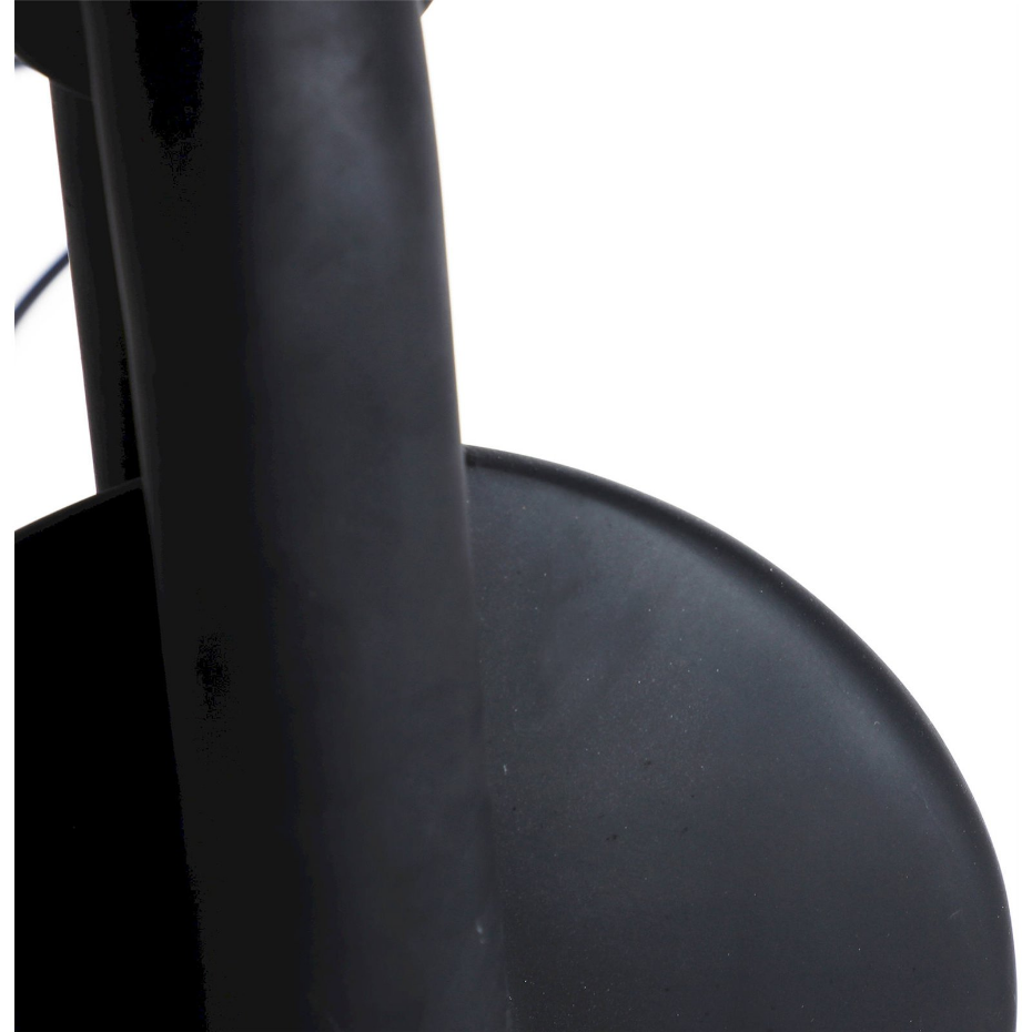 Lampe de table en résine avec abat-jour en raphia